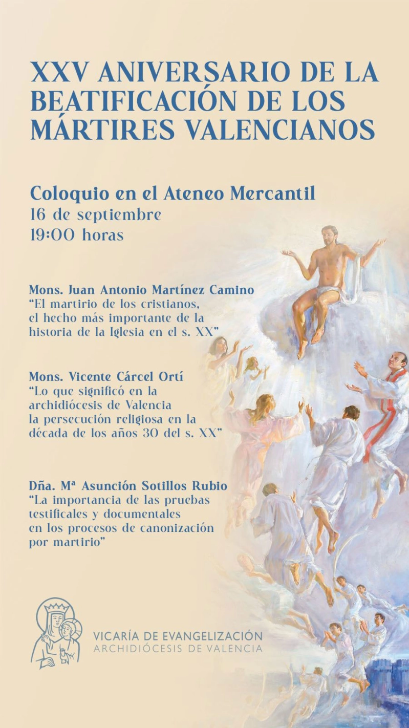 La Iglesia de Valencia conmemora el 25 aniversario de la beatificación de los mártires 
